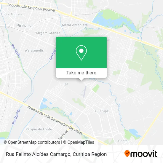 Rua Felinto Alcídes Camargo map