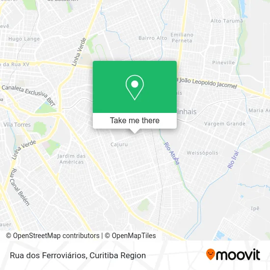 Rua dos Ferroviários map