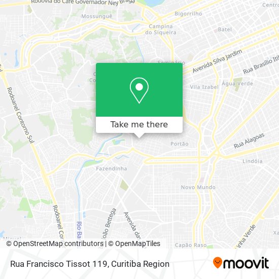 Rua Francisco Tissot 119 map