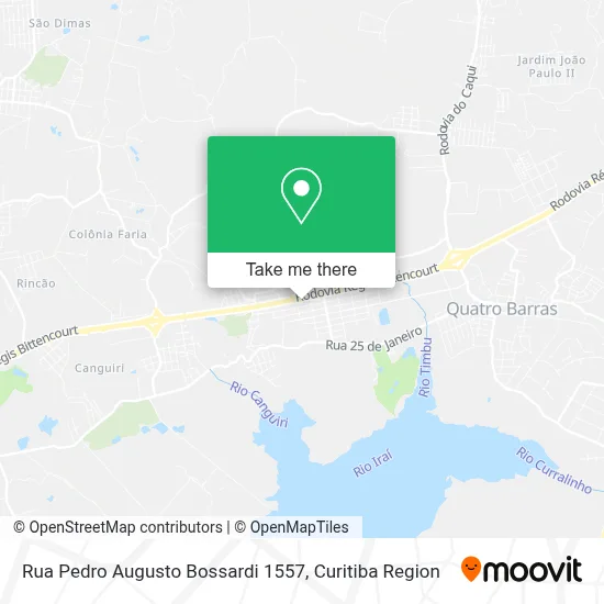 Rua Pedro Augusto Bossardi 1557 map