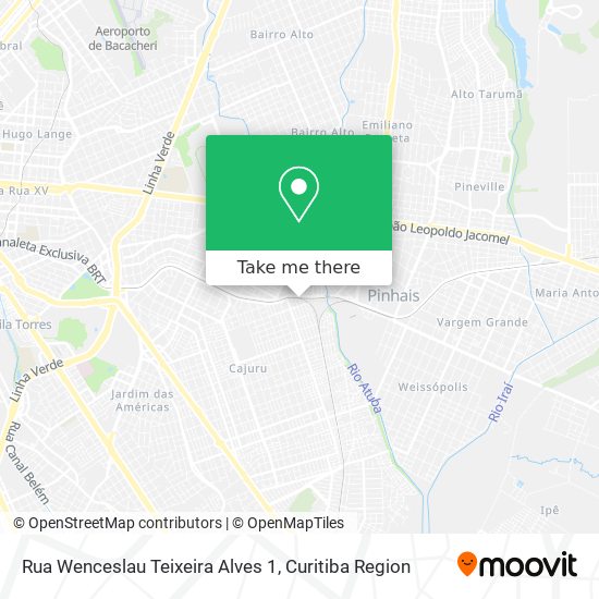 Rua Wenceslau Teixeira Alves 1 map