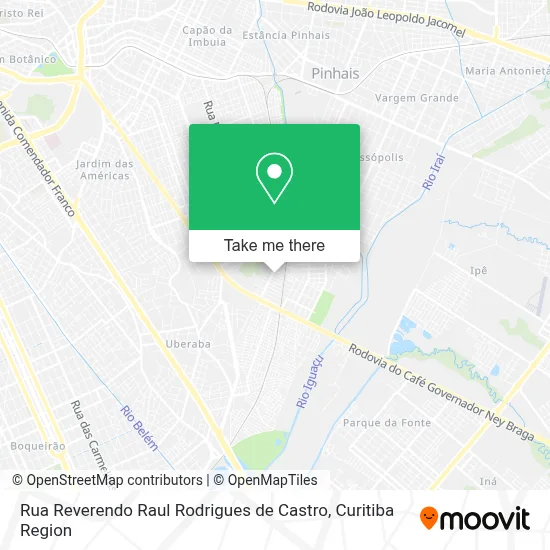 Rua Reverendo Raul Rodrigues de Castro map