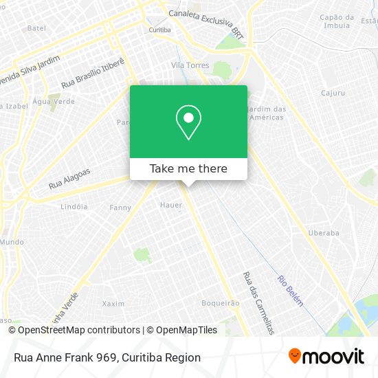 Mapa Rua Anne Frank 969