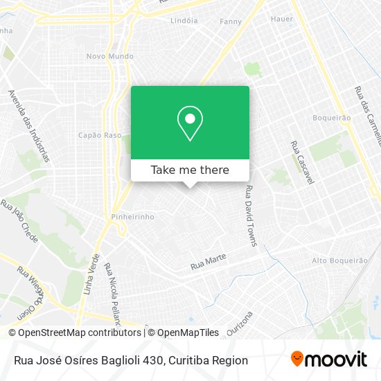 Rua José Osíres Baglioli 430 map