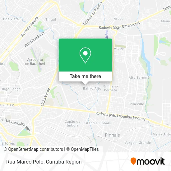 Rua Marco Polo map