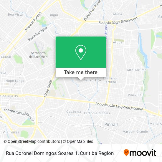 Mapa Rua Coronel Domingos Soares 1