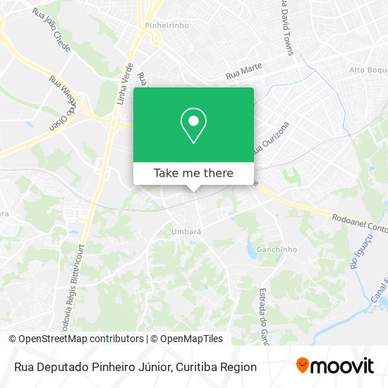 Mapa Rua Deputado Pinheiro Júnior