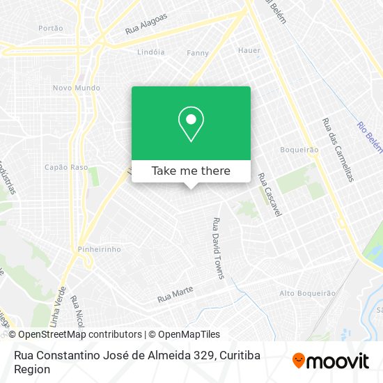 Rua Constantino José de Almeida 329 map