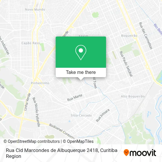 Rua Cid Marcondes de Albuquerque 2418 map