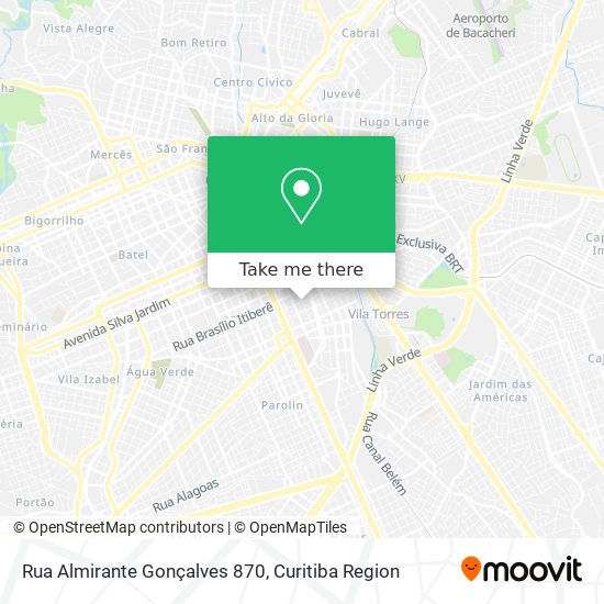 Rua Almirante Gonçalves 870 map