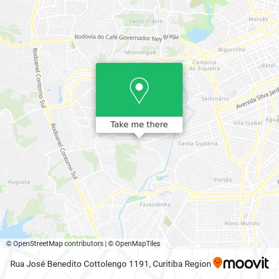 Rua José Benedito Cottolengo 1191 map