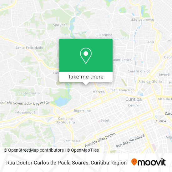 Rua Doutor Carlos de Paula Soares map