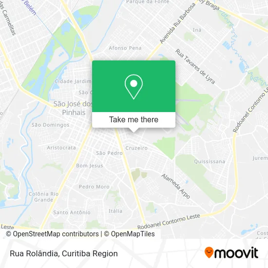 Rua Rolândia map