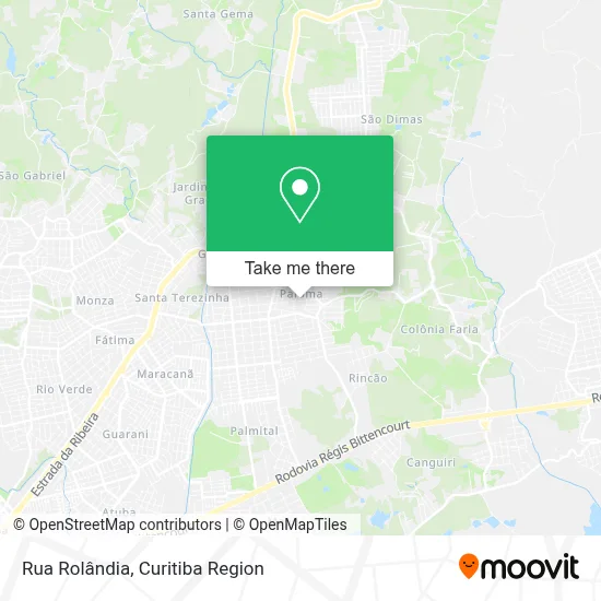 Rua Rolândia map
