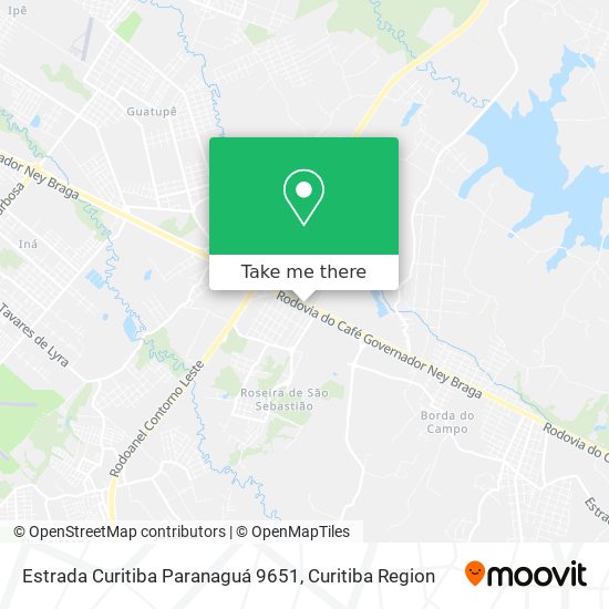 Estrada Curitiba Paranaguá 9651 map