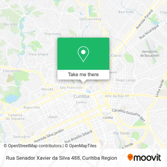 Rua Senador Xavier da Silva 488 map