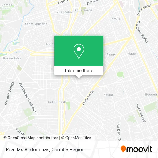 Rua das Andorinhas map