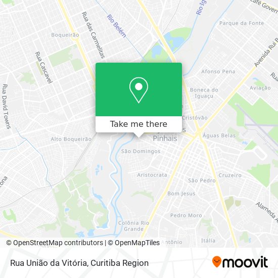 Rua União da Vitória map