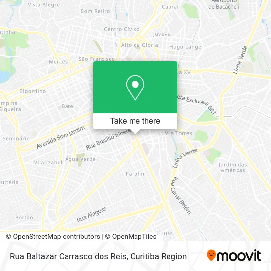 Rua Baltazar Carrasco dos Reis map