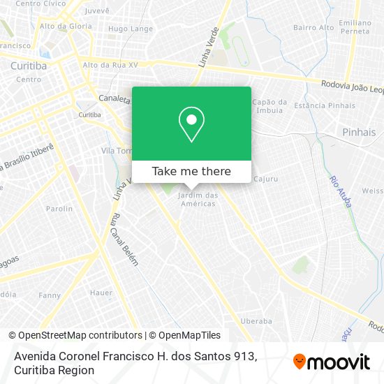 Avenida Coronel Francisco H. dos Santos 913 map