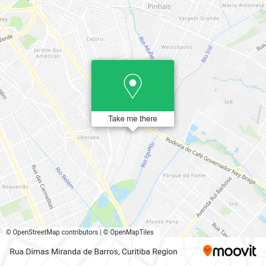 Rua Dimas Miranda de Barros map