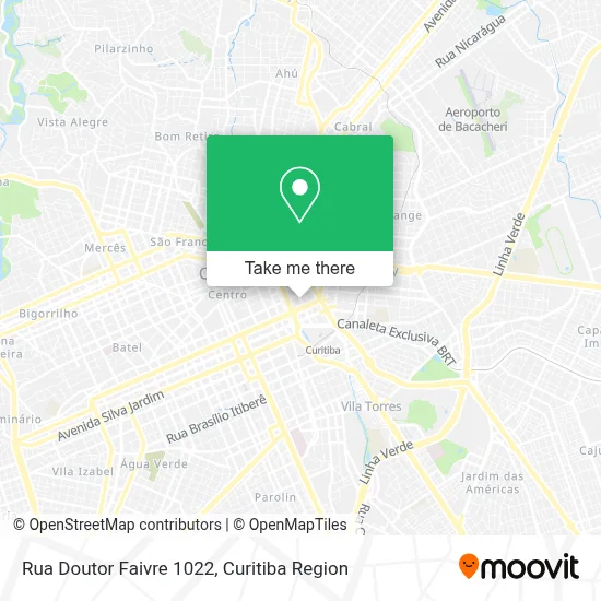 Rua Doutor Faivre 1022 map