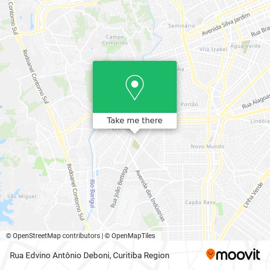 Rua Edvino Antônio Deboni map