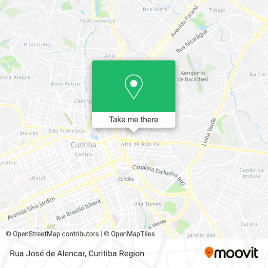 Rua José de Alencar map