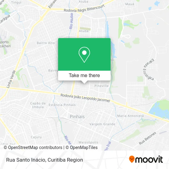 Rua Santo Inácio map