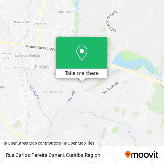 Rua Carlos Pereira Canani map