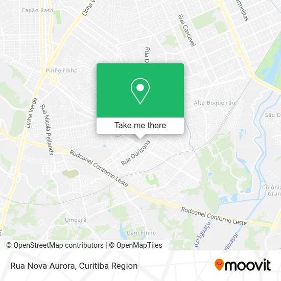 Rua Nova Aurora map