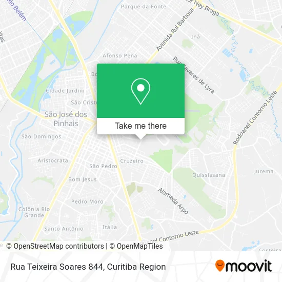 Rua Teixeira Soares 844 map