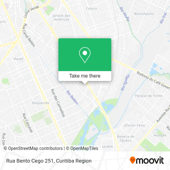 Rua Bento Cego 251 map