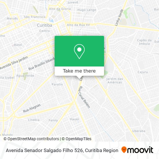 Mapa Avenida Senador Salgado Filho 526