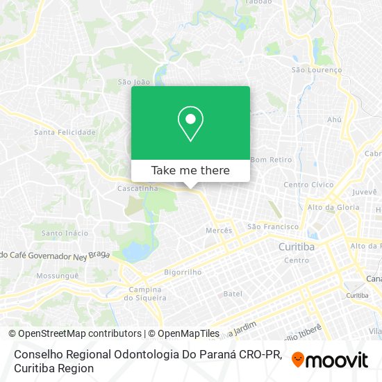 Conselho Regional Odontologia Do Paraná CRO-PR map