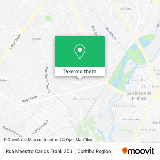 Rua Maestro Carlos Frank 2531 map