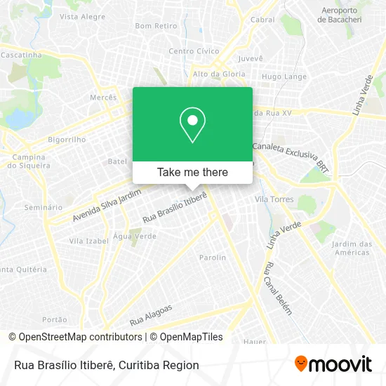 Rua Brasílio Itiberê map