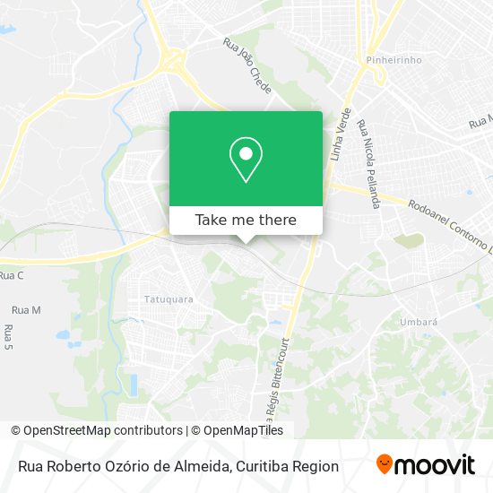 Rua Roberto Ozório de Almeida map