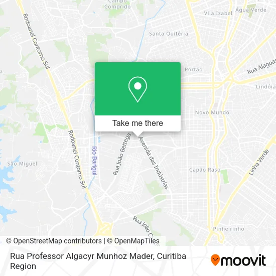 Rua Professor Algacyr Munhoz Mader map