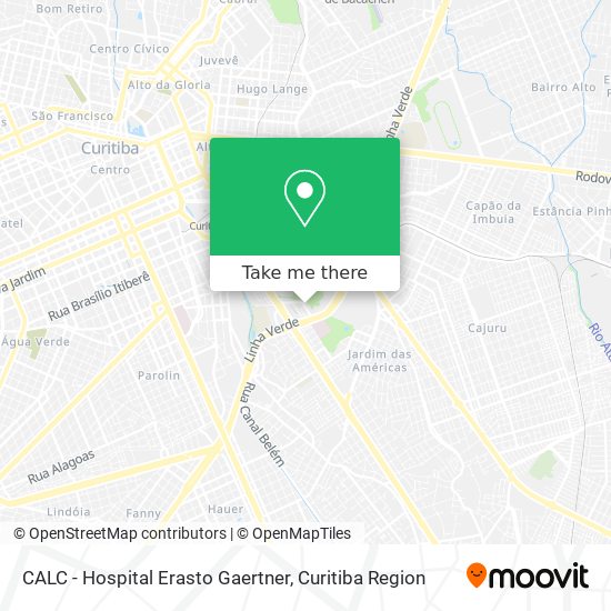 Mapa CALC - Hospital Erasto Gaertner