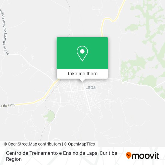 Centro de Treinamento e Ensino da Lapa map