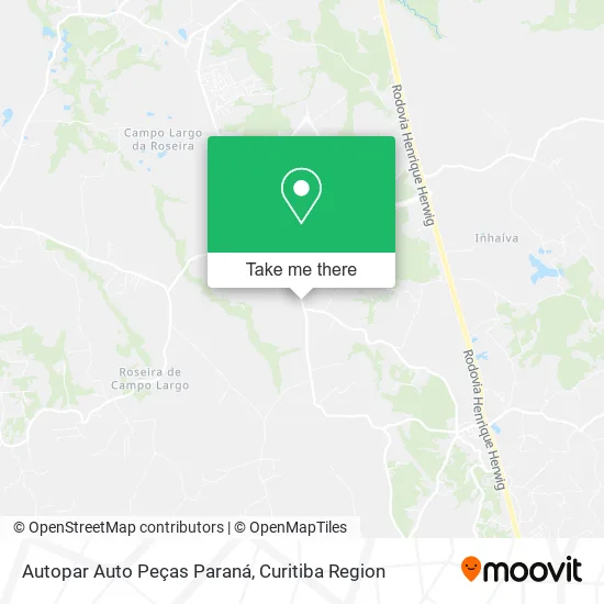 Autopar Auto Peças Paraná map