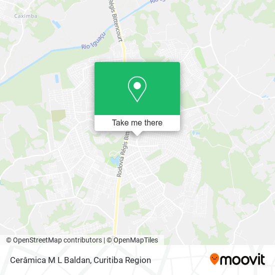 Cerâmica M L Baldan map