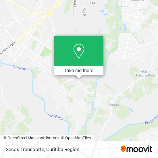 Secos Transporte map