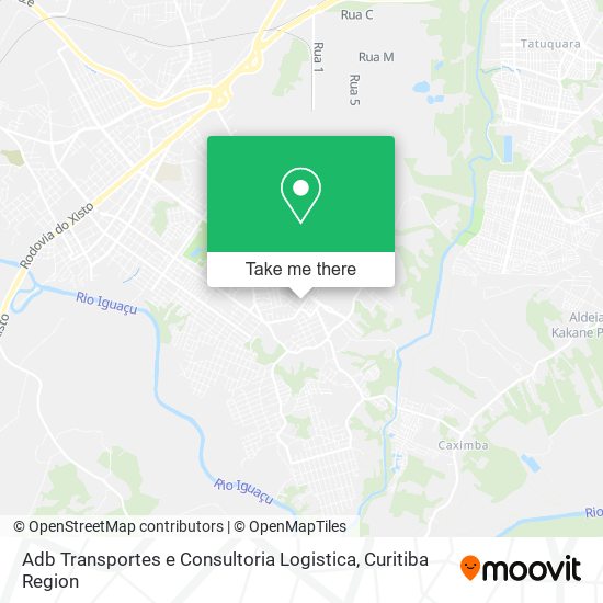 Mapa Adb Transportes e Consultoria Logistica