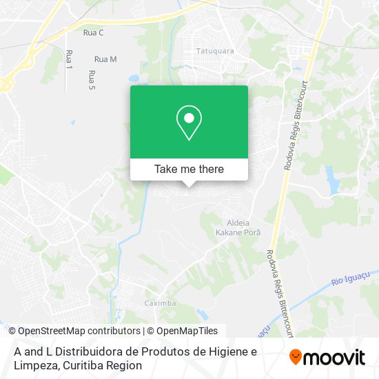 Mapa A and L Distribuidora de Produtos de Higiene e Limpeza