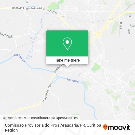 Mapa Comissao Provisoria do Pros Araucaria / PR