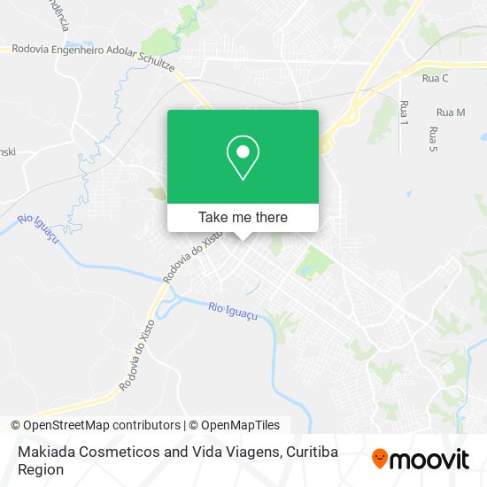 Makiada Cosmeticos and Vida Viagens map