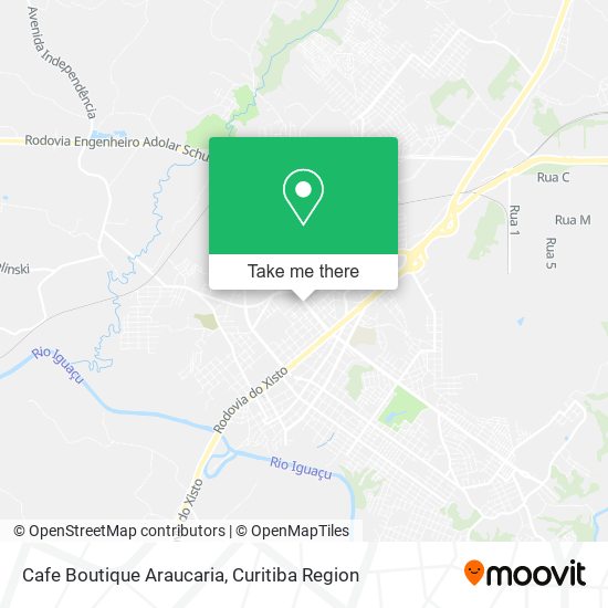 Cafe Boutique Araucaria map