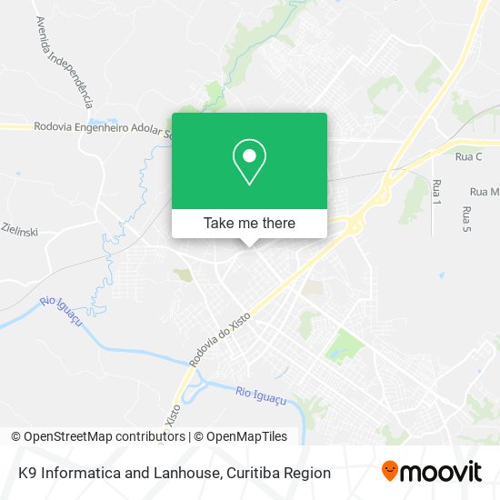 K9 Informatica and Lanhouse map